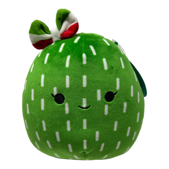 Maritza The Cactus Squishmallow Mexico Bow Tie Green Red White New Kellytoy 7" - Picture 5 of 14